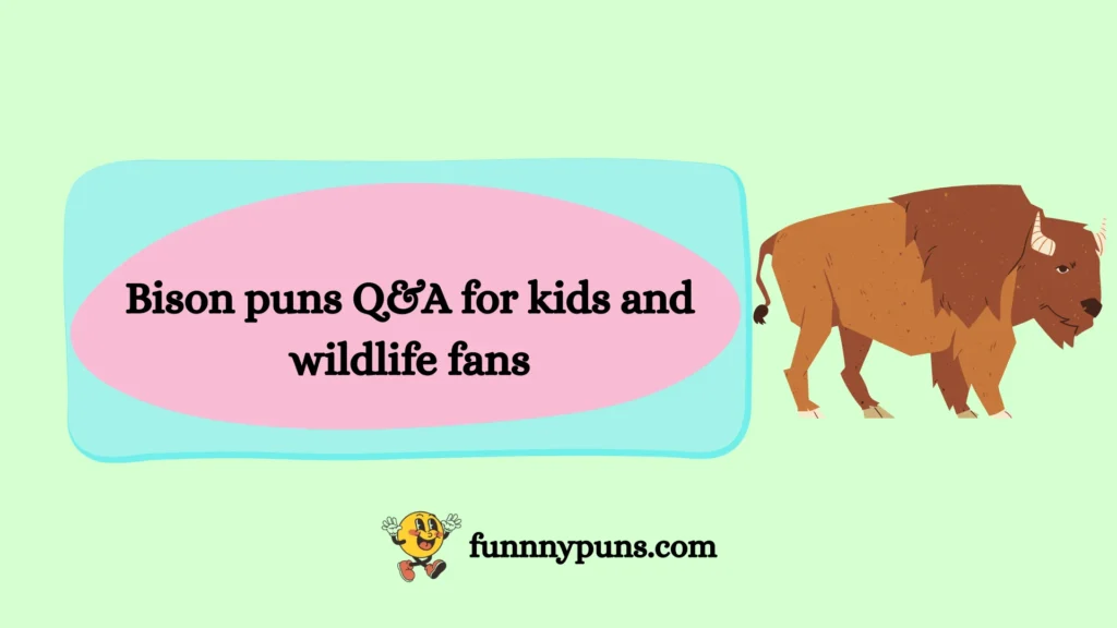 Bison puns Q&A for kids and wildlife fans