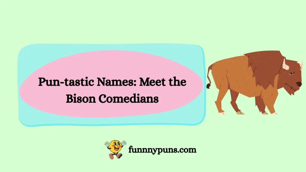 Pun-tastic Names: Meet the Bison Comedians