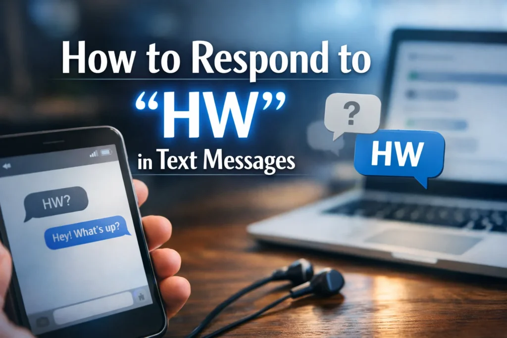 How to Respond to “HW” in Text Messages