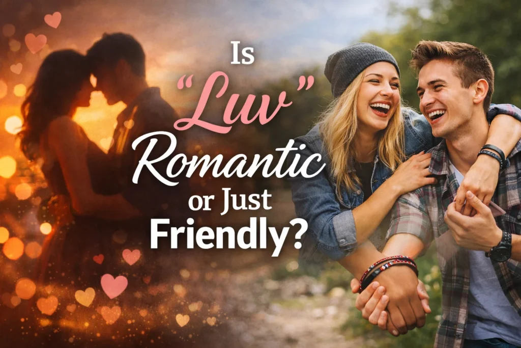 Is “Luv” Romantic or Just Friendly?