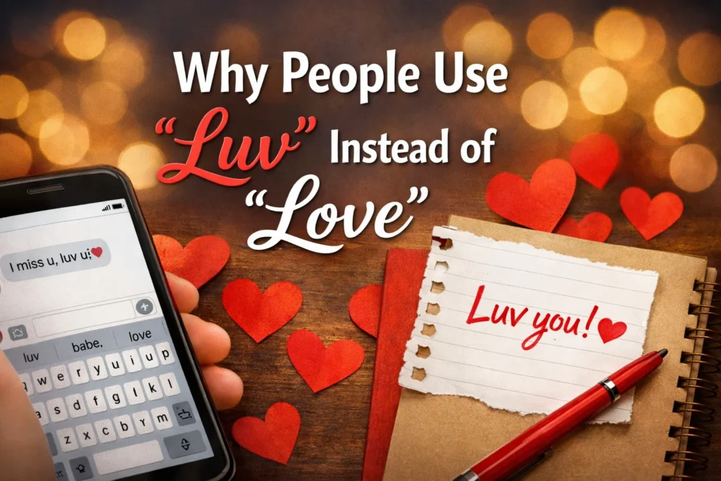 Why People Use “Luv” Instead of “Love”