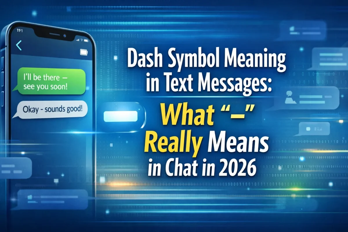 Dash Symbol Meaning in Text Messages: What “-” Really Means in Chat in 2026