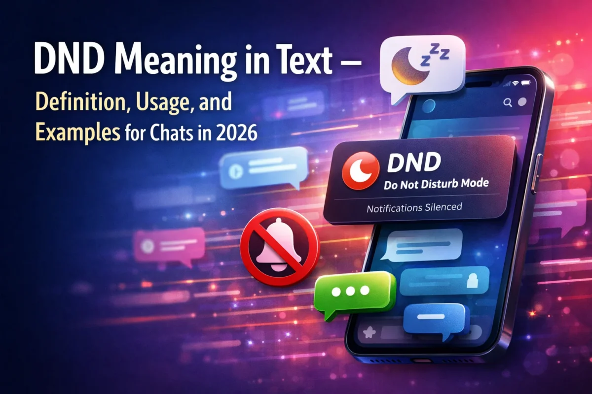 DND Meaning in Text – Definition, Usage, and Examples for Chats in 2026