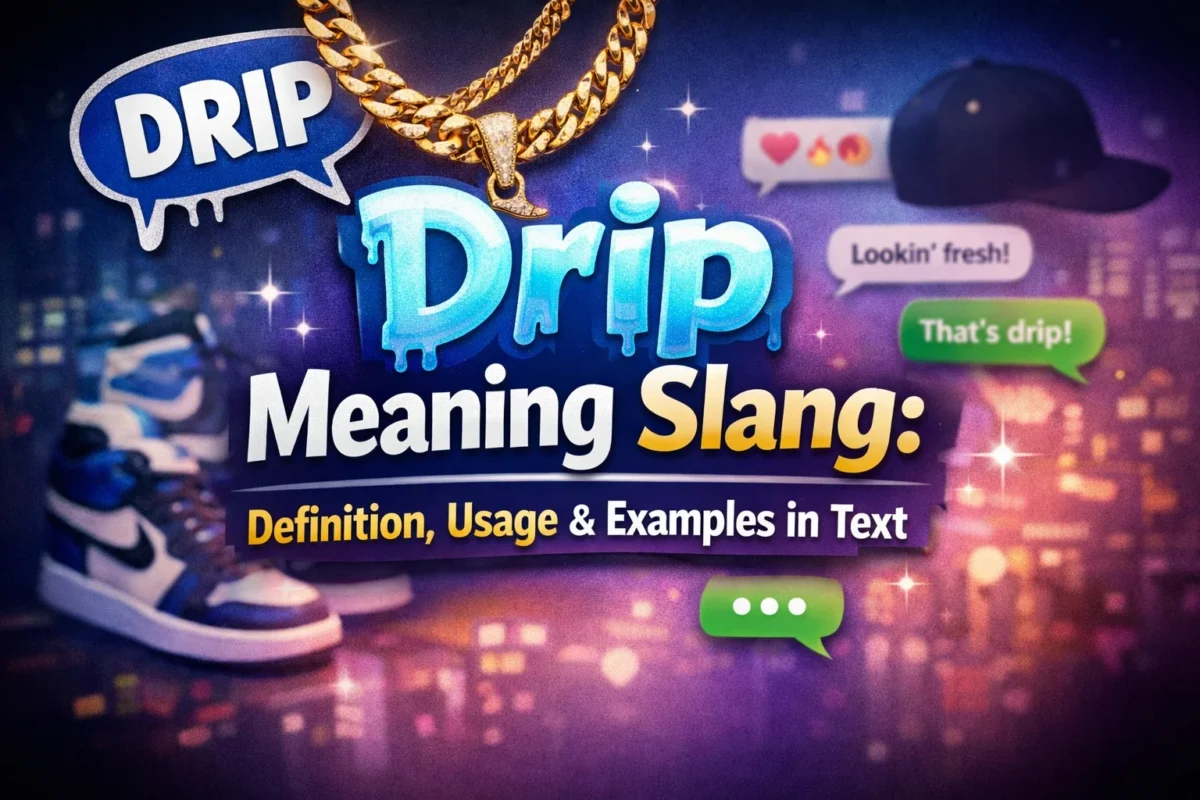 Drip Meaning Slang: Definition, Usage & Examples in Text
