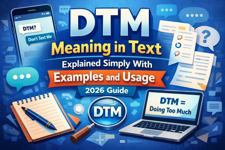 DTM Meaning in Text Explained Simply With Examples and Usage (2026 Guide)