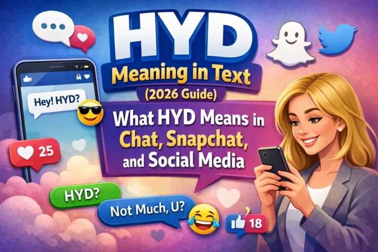 HYD Meaning in Text (2026 Guide): What HYD Means in Chat, Snapchat, and Social Media